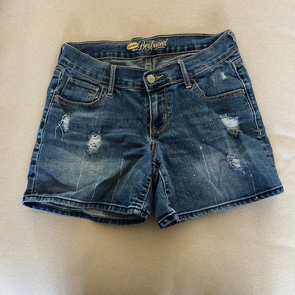 Old Navy boyfriend jean shorts